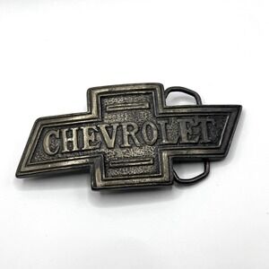 CHEVROLET vintage metal belt buckle nostalgic collector car vehicle USA
